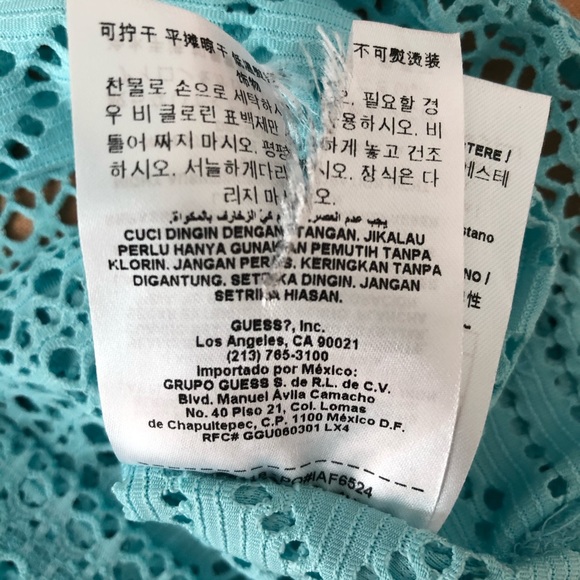Guess Aqua Laser-Cut Tank Top - Picture 7 of 8